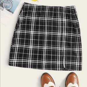 Plaid Shein skirt